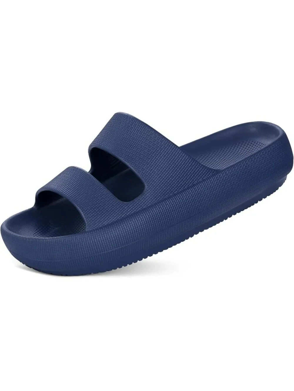 Women's Blue Summer Lightweight Orthopedic Slide Soft Recovery Slip on Sandals